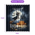 thumbnail image 5 of Happy Halloween Boston Terrier Witch Pumpkins Bats Shower Curtain Gentleman Dog Lover Gifts Waterproof Bathroom Bathtub Curtain - 13012, 5 of 5