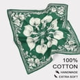 thumbnail image 3 of Pañuelo cuadrado de algodón, bandana cuadrada de algodón hecha a mano para hombres y mujeres, para entrenamiento al aire libre., 3 of 9