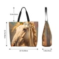thumbnail image 5 of Easygdp Rainbow White Horse Tote Bags for Women,Women Travel Shoulder Bags Handbags，Big Capacity Shopping Work Bag, 5 of 8