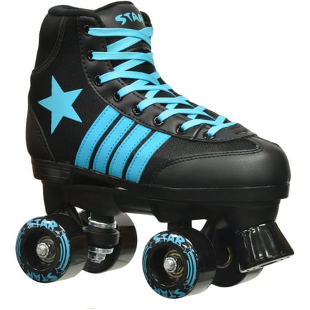 Epic Youth Star Hydra Black and Blue Quad Roller Skates