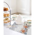 thumbnail image 4 of Blue Coastal Kitchen Dish Towels for Drying Dishes Set of 2, Summer Beach Starfish Weeping Eucalyptus Wooden Waffle Weave Microfiber Hand Tea Bathroom Towels Quick Dry & Absorbent Towel 12x12, 4 of 7
