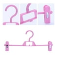 thumbnail image 3 of Unique Bargains Plastic Non-Slip Hangers Clothes Hangers with Pinch Clips 10 Packs Pink, 3 of 6