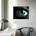 thumbnail image 3 of GOSMITH Green Eye Black Man Poster Unique Canvas Wall Art Maximalist  Aesthetic Decor Bedroom Bathroom Preppy Dorm Home Decor, 3 of 4