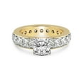 thumbnail image 3 of 2 Carat IGI Certified Cushion Shape Lab Grown Diamond Engagement Ring | 14K Yellow Gold | Madeline Full Eternity Diamond Ring | FG-VS1-VS2 Quality Friendly Diamonds, 3 of 5