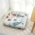thumbnail image 2 of 24" Cute Cartoon Rainbow Animal Print Thick Meditation Cushion - Fluffy & Supportive Floor Pillow for Kids & Adults - Kawaii Japanese Zabuton Style Seat Pad, 2 of 4