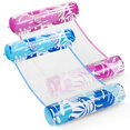 thumbnail image 1 of Hammock Pool Floats Sloosh, 2 paquetes para adultos, azul y rosa, 1 of 8