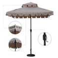thumbnail image 6 of Abble 7' Beige Square Beach Umbrella, Crank Lift Mechanism, Steel Pole, 6 of 6
