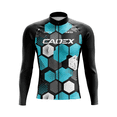 thumbnail image 3 of Maillot de ciclismo de invierno CADEX para hombre TRIMTEX Ropa de ciclismo de manga larga Primavera Otoño Malla/polar Ropa térmica RIGHTTRACK para ciclismo, 3 of 5