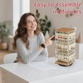 thumbnail image 5 of Sfugno 360 Rotating Earring Display Stands for Selling, Earring Rack Display Holder Stand,Jewelry Display for Vendors Selling Earring Cards,White+Brown, 5 of 8