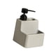 thumbnail image 5 of Dispensador de jabón con soporte para esponja, dispensador de jabón para platos recargable 2 en 1 para cocina Gris, 5 of 8