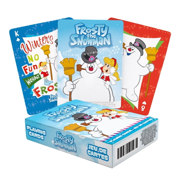 Baraja de cartas AQUARIUS Frosty the Snowman, 54 cartas