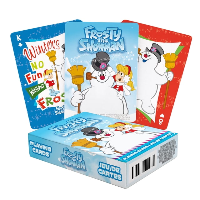 Baraja de cartas AQUARIUS Frosty the Snowman, 54 cartas