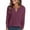 #53Pink, variant on Byworldtasic Women's Casual Waffle Knit Shirts Long Sleeve Blouse Button Up V Neck Tunic Pullover Top