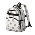 thumbnail image 2 of Hedgehog and Basket White Pattern Cute School Backpack Bag for School with Padded Back and Adjustable Shoulder Straps 15.25"x11.5"x5.25", 2 of 5