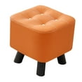 thumbnail image 3 of Guardoinrt Small Footstool Stable Step Stool Footrest Orange Office Room Entryway for Dressing Orange 28x28x28cm, 3 of 6