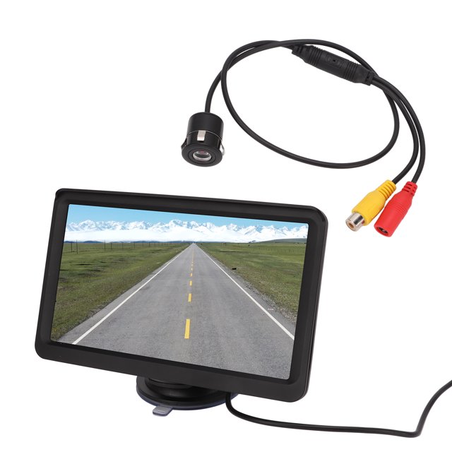 Moniteur Inverseur, Système de Caméra de Secours Haute Définition Faible Consommation d'Énergie pour Remorque pour Caméra Ronde RV