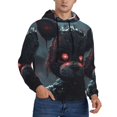 thumbnail image 2 of Saiise Five Nights At Freddy'S Men's Graphic Print Long Sleeve Drawstring Hoodie Pullover Sweatshirt-X-Large, 2 of 6