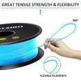 thumbnail image 2 of GEEETECH PLA 3D Printer Filament 1.75mm Water Blue, Dimensional Accuracy +/-0.03mm, 1kg (2.2lbs) , 1080 Feet （330m）per Roll, Vacuum Packaging, Toughness Enhanced, Fit for Most 3D FDM Printer, 2 of 6