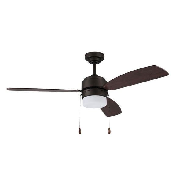 Litex - Ausmus - 3 Blade Ceiling Fan with Light Kit-15.75 Inches Tall and 52