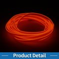 thumbnail image 4 of Unique Bargains 5m EL Wire Cable LED Glow String Light Car Interior Lighting Strip Flexible Neon Light for Car Decoration Cigarette Lighter(12v) Red, 4 of 7