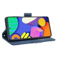 thumbnail image 5 of Case for Samsung Galaxy M62 Cover Adjustable Detachable Card Holder Magnetic closure Leather Wallet Case - Blue, 5 of 5