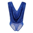 thumbnail image 5 of Pxiakgy jumpsuits for women Ladies High Rise Sequined Sleeveless Vest V Neck Sequinedthong Vest Bodysuit womens jumpsuit Blue + S, 5 of 6