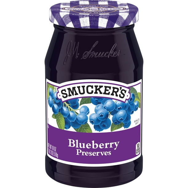Smucker's Blueberry Preserves, 18Ounce
