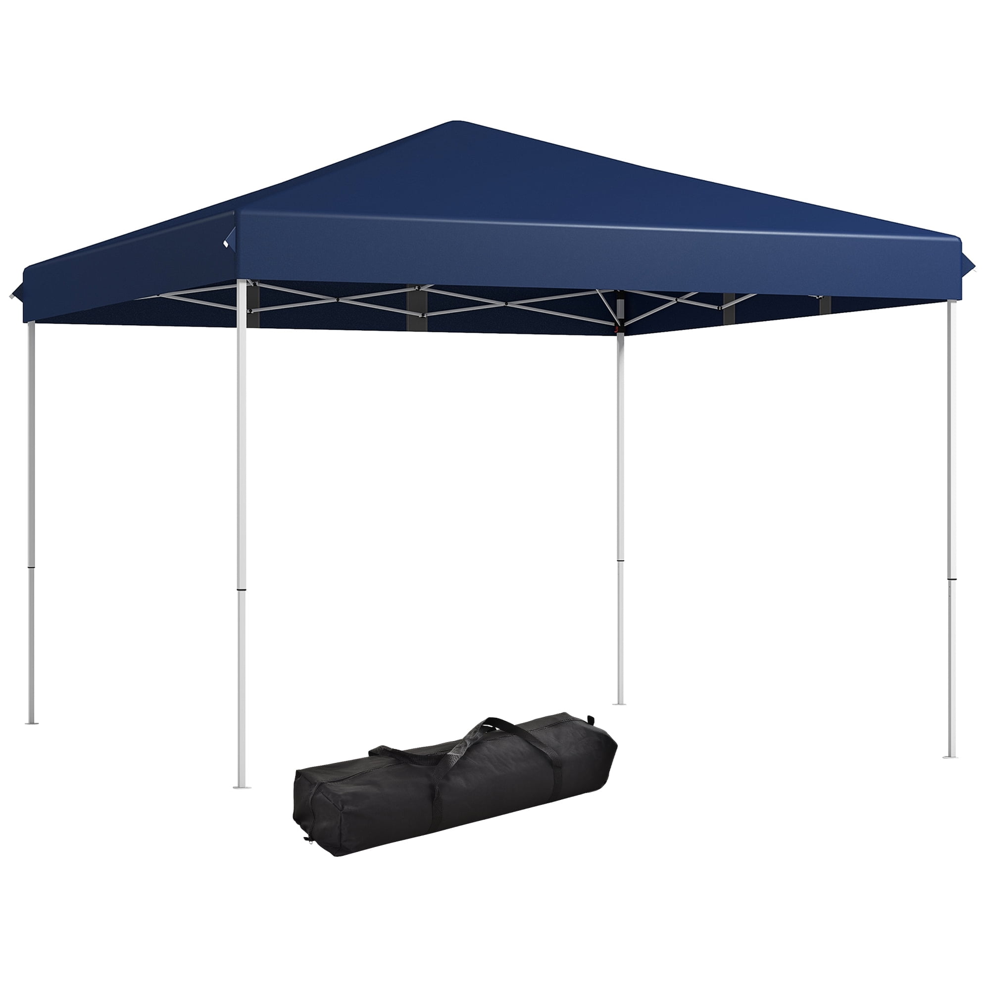 Outsunny 13" x 13" Dark Blue Pop Up Instant Outdoor Canopy, Height Adjustable
