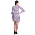thumbnail image 4 of Moomaya Womens Imprimé Courte Robe Cloche Manches Robes de Décalage pour les Femmes Occasionnels Vêtements d'Été, 4 of 6