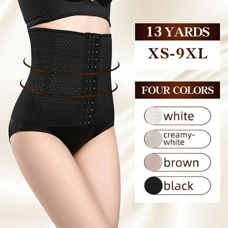 

Aayomet Shapewear Women Breathable Waist Tummy Girdle Belt Sport Body Shaper Trainer Control Corset Black XL