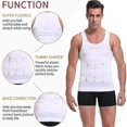 thumbnail image 1 of Camisa de compresión de ginecomastia para hombres LingWen 8390614143975, 1 of 1