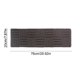 thumbnail image 3 of Juego de alfombras de escalera antideslizantes de 7 piezas, alfombra absorbente a rayas para escalera, autoadhesiva, lavable, cortable, silenciosa, 76x20cm/30x8in, gris oscuro/café/beige, acrílico, 3 of 7