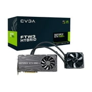 NEW EVGA GeForce GTX 1080 Ti FTW3 HYBRID GAMING, 11GB GDDR5X, HYBRID & RGB LED, iCX Technology - 9 Thermal Sensors Graphics Card 11G-P4-6698-KR