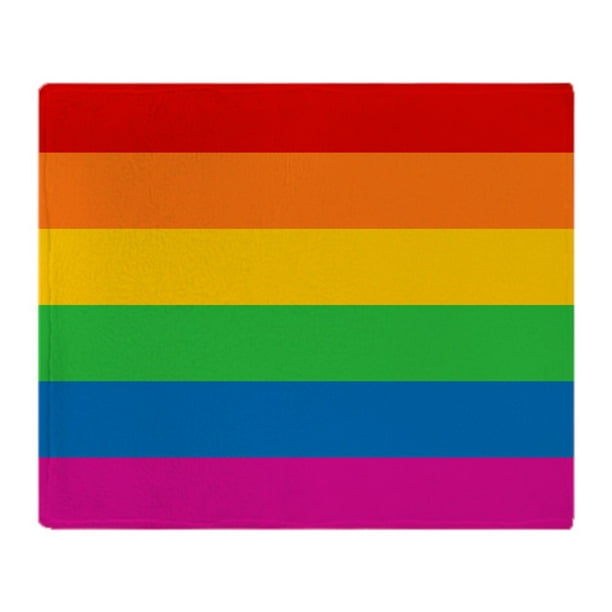 Cafepress Gay Pride Rainbow Flag Soft Fleece Throw Blanket 50 X60 Stadium Blanket Walmart Com Walmart Com