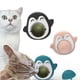 thumbnail image 2 of juego de 3 juguetes de hierba para gatos en 3 colores, juguetes de interior para jugar con gatos, se pueden girar 360°, con una tapa de almacenamiento y 1 bola de hierba para gatos reemplazable, 2 of 5