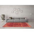 thumbnail image 3 of Ahgly Company Indoor Square Oriental Orange Industrial Area Rugs, 7' Square, 3 of 4