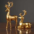 thumbnail image 5 of Nordic Style Origami Elk Resin Sitting Standing Deer Statues, Reindeer Figurines Desk Ornament Great Christmas Gift for Family and, 5 of 5