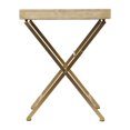 thumbnail image 3 of hometrends Marmora Gold/Natural Fold Away Rectangle Accent Table, 3 of 5