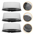 thumbnail image 3 of 20pcs Reusable Plastic Bakery Cake Box Round Cake Plastic Bakery Container with Lids Cake Boxes, 3 of 4