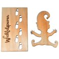 thumbnail image 2 of Plantilla de huellas de gnomo navideño de madera, colgantes para árbol de Navidad, huella de elfo de gnomo, accesorios de decoración navideña para el hogar, 2 of 5
