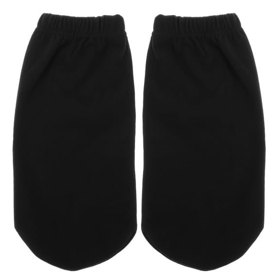NIAIZEK 1Pair Unisex Warm Plush Sleep Socks Soft Polyester Socks for Cozy Home Use Black