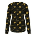 thumbnail image 5 of Azrian Deals Womens Shirts Valentine'S Day Sweatshirt Long Sleeve Pullover Tunic Tops Clearance, 5 of 6