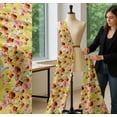 thumbnail image 5 of Soimoi Cotton Voile Fabric Leaves,Floral & Mushroom Vegetable Printed Craft Fabric by the Yard 42 Inch Wide, 5 of 7