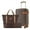 Brown, variant on Luggage Sets 3 Piece Carry on Luggage 22x14x9 Airline Approved, Lightweight Hardshell ABS Suitcases with Wheels, 20 inch