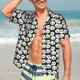 thumbnail image 7 of Fuzoiu Panda Bear Print Hawaiian Shirt for Men, Summer Beach Casual Short Sleeve Button Down Shirts, Men’s Beach Summer Shirts with Pocket,Small, 7 of 7