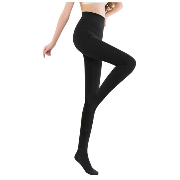 2PC Leggings For Women Compression Fashion Women Brushed Stretch Fleece  Lined Thick Tights Warm Winter Pants Warm Leggings Pantyhose Pants 