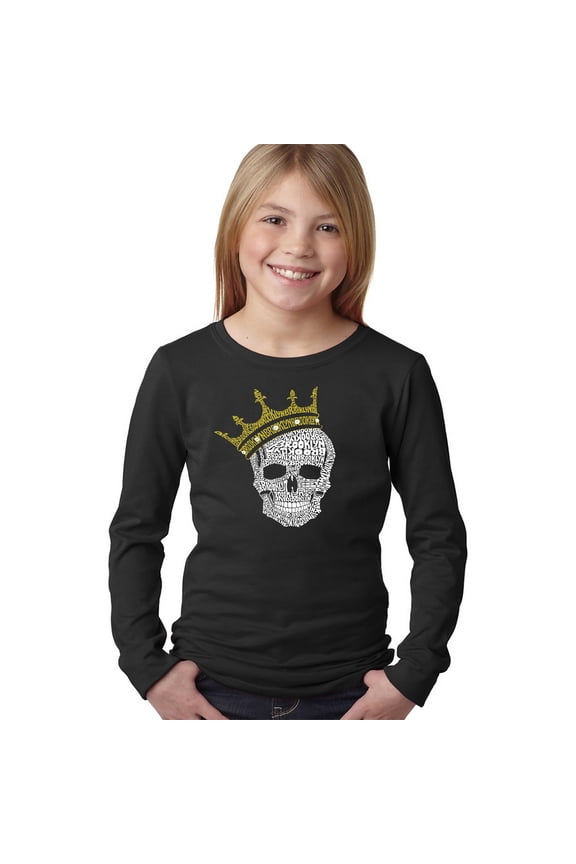 Girl's Word Art Long Sleeve - Brooklyn Crown