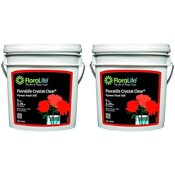 Floralife Crystal Clear Flower Food Powder for F (2 Pack)