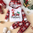 thumbnail image 1 of Conjunto De Sudadera Con Capucha Y Pantalones Informales Para Navidad, Conjunto De Pijama Para Bebés Y Niñas, 1 of 4