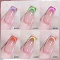 thumbnail image 2 of Set de esmaltes de uñas GAOY Cat Eye Gel con imán con purpurina rosa y verde, 2 of 7